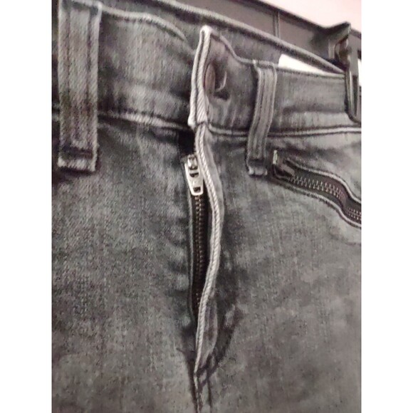 Rag & Bone Skinny Ankle Jeans Size 27 Dark Grey Blackthorne Denim Zip Ankles - Picture 4 of 11